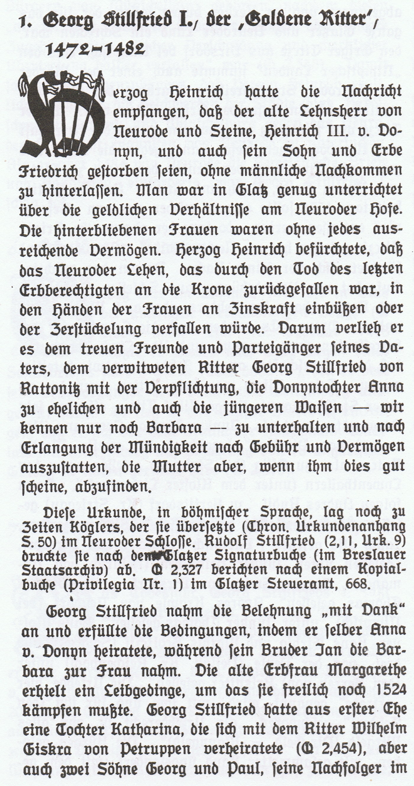 Georg I Tex linkst
